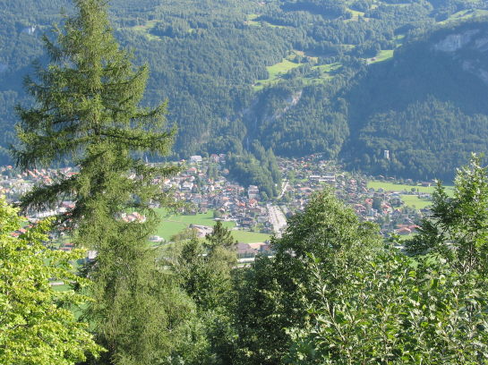 Aufstieg Grosse Scheidegg, Blick Richtung Meiringen